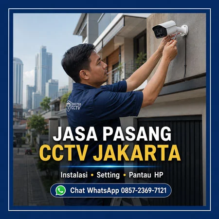 Jasa pasang CCTV Jakarta oleh Master CCTV dengan instalasi kamera dan pemantauan melalui HP