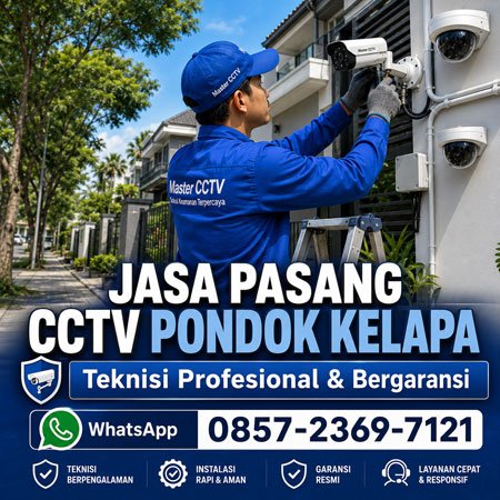 Jasa Pasang CCTV Pondok Kelapa Jakarta Timur oleh teknisi profesional Master CCTV