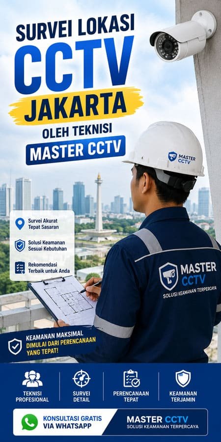 Survei Lokasi CCTV Jakarta oleh Teknisi Master CCTV