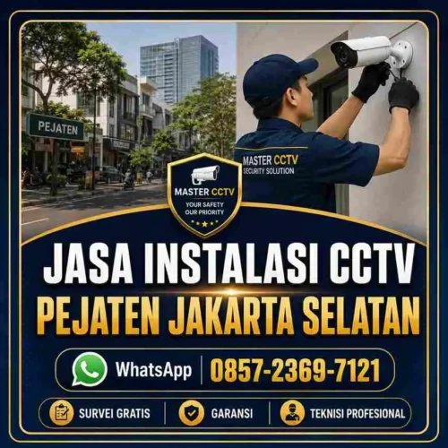 Jasa instalasi CCTV Pejaten Jakarta Selatan oleh teknisi profesional Master CCTV untuk rumah ruko kantor dan tempat usaha