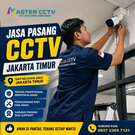Teknisi Master CCTV melayani jasa pasang CCTV Jakarta Timur untuk rumah, kantor, toko dan gudang.