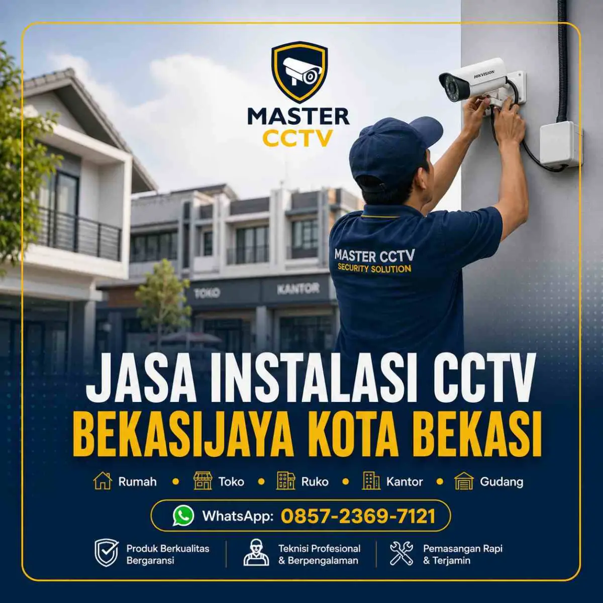 Jasa instalasi CCTV Bekasijaya Kota Bekasi oleh Master CCTV
