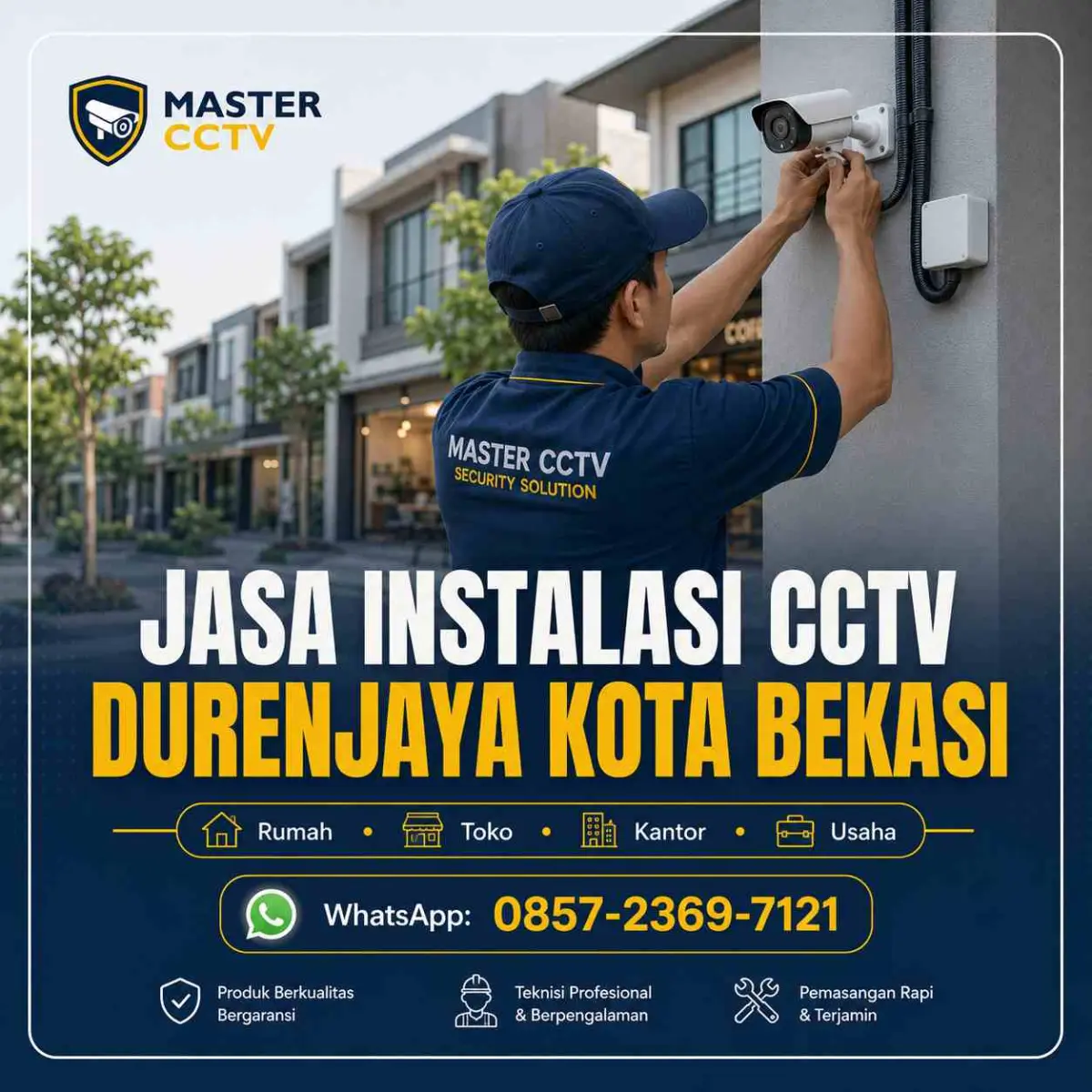 Jasa instalasi CCTV Durenjaya Kota Bekasi oleh Master CCTV