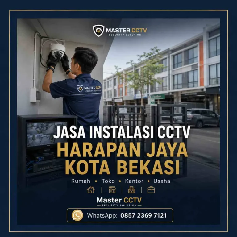 Jasa instalasi CCTV Harapan Jaya Kota Bekasi oleh Master CCTV dengan teknisi profesional