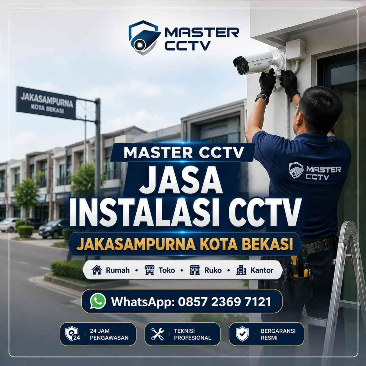 Jasa instalasi CCTV Jakasampurna Kota Bekasi oleh Master CCTV