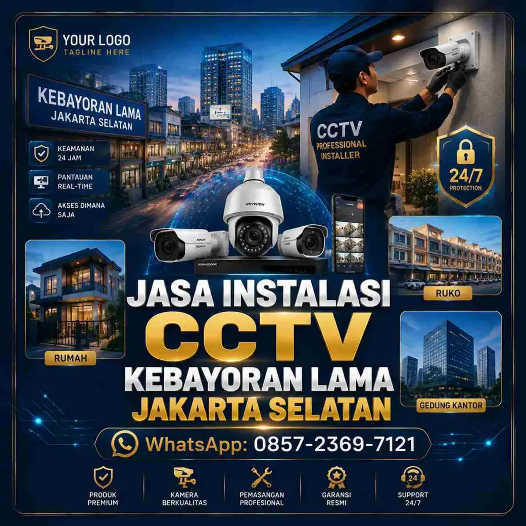 Jasa Instalasi CCTV Kebayoran Lama Jakarta Selatan oleh Master CCTV dengan teknisi profesional, pemasangan rapi, produk CCTV bergaransi resmi untuk rumah, toko, kantor, gudang, dan apartemen.