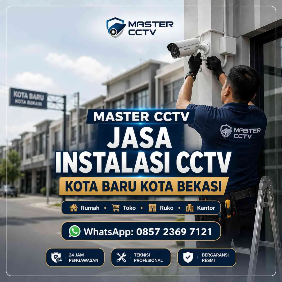 Jasa instalasi CCTV Kota Baru Kota Bekasi oleh Master CCTV dengan teknisi profesional
