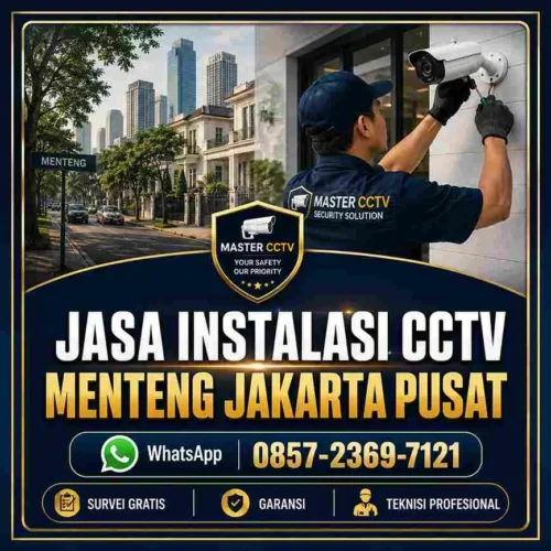 Jasa instalasi CCTV Menteng Jakarta Pusat oleh teknisi profesional Master CCTV untuk rumah kantor dan properti komersial