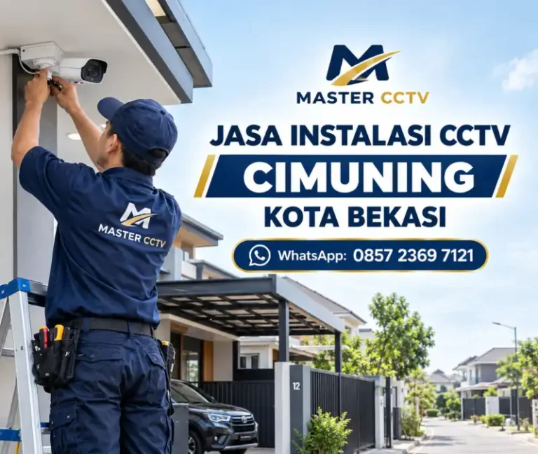 Jasa instalasi CCTV Cimuning Kota Bekasi oleh Master CCTV untuk rumah dan perumahan dengan pemasangan rapi