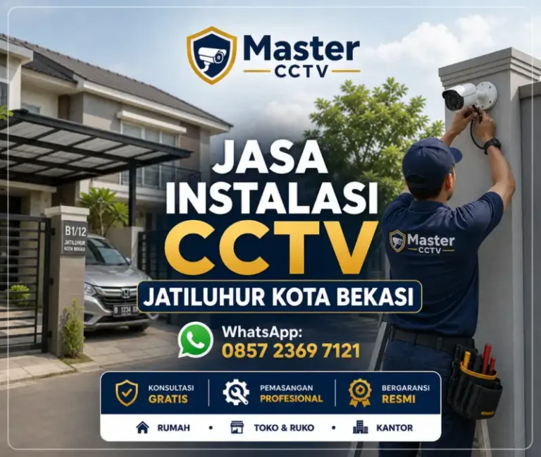 Jasa instalasi CCTV Jatiluhur Kota Bekasi oleh Master CCTV untuk rumah dan usaha