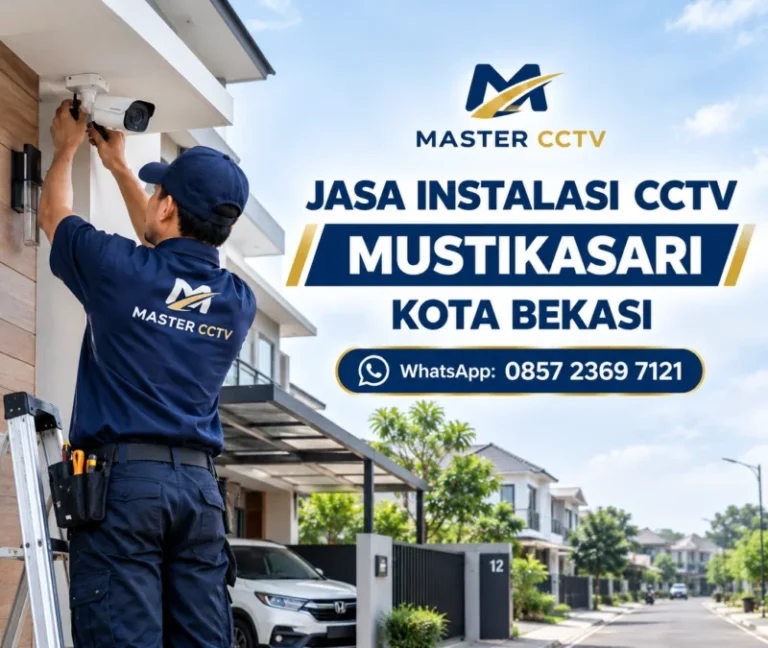 Jasa instalasi CCTV Mustikasari Kota Bekasi oleh Master CCTV untuk rumah dan perumahan dengan pemasangan rapi