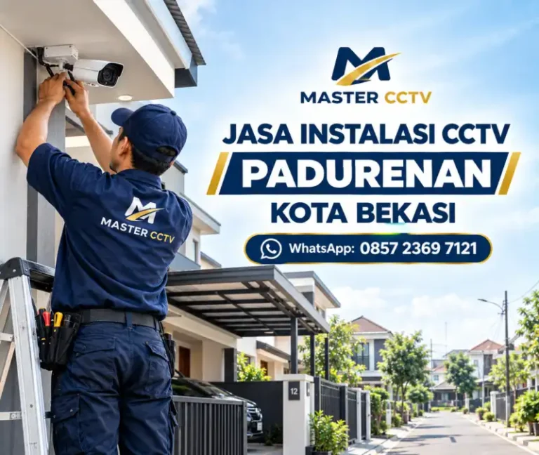 Jasa instalasi CCTV Padurenan Kota Bekasi oleh Master CCTV untuk rumah dan usaha dengan pemasangan kamera yang rapi